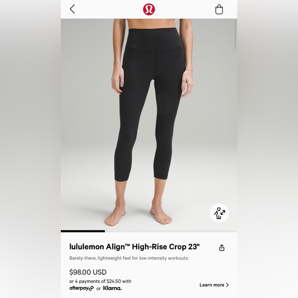 lululemon Align High-Rise Crop 23"